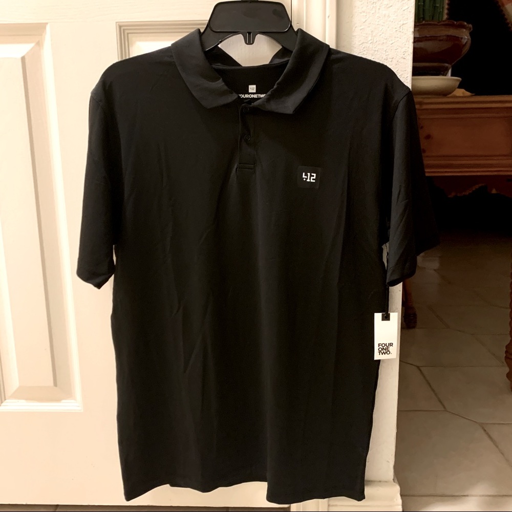 Black Four One Two Polo